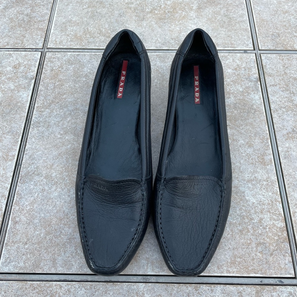 Prada black shoes size 37